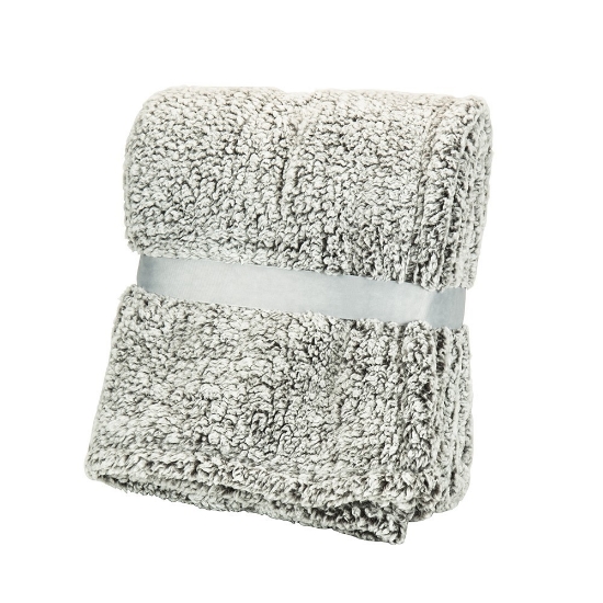 Iced Sherpa Blanket - Gray