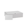 14" x 10" x 4" Custom White Corrugate Gift Box and 4" x 6" Card - Out