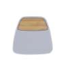 Bamboo Accent Magnet Clip - White