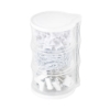 Tower of Clips and Push Pins - White