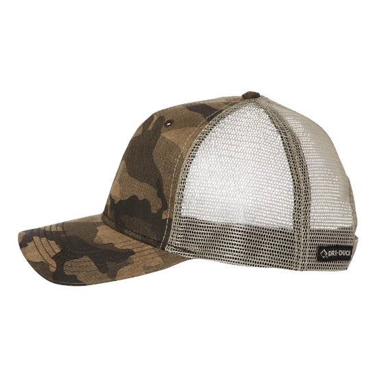 DRI DUCK 3466 Covert Trucker Cap Camo - Camoflage