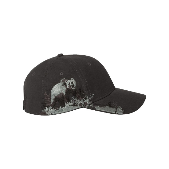 Dri Duck 3319 Grizzly Bear Cap - Charcoal