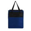 Crystal Cove Recycled Non Woven Grocery Cooler - BL-BK_Blue, Black
