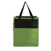 Crystal Cove Recycled Non Woven Grocery Cooler - GRN-BK_Green, Black
