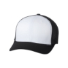 Flexfit 6511 Trucker Mesh Cap - BK-WH_Blackwhite