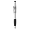 Curvaceous Stylus Cap Highlighter Pen - Silver