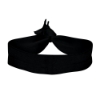 IMPORT 3/4" Imported Single Color Screen Print Hair-Tie - Black