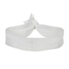 IMPORT 3/4" Imported Single Color Screen Print Hair-Tie - White