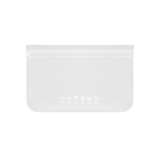 IMPORT Small Reusable Resealable Frosted Vinyl Storage Bag - B_B