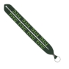 IMPORT Rush 1" Polyester Lanyard with Silver Crimp & Split-Ring - Hunter Green