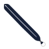 IMPORT Rush 1" Polyester Lanyard with Silver Crimp & Split-Ring - Navy