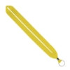 IMPORT Rush 1" Polyester Lanyard with Silver Crimp & Split-Ring - Yellow