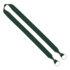 IMPORT Rush 1" Polyester 2-Ended Lanyard with Dual Silver Crimps & Split-Rings - Hunter Green