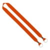 IMPORT Rush 1" Polyester 2-Ended Lanyard with Dual Silver Crimps & Split-Rings - Orange