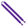 IMPORT Rush 1" Polyester 2-Ended Lanyard with Dual Silver Crimps & Split-Rings - Purple