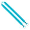 IMPORT Rush 1" Polyester 2-Ended Lanyard with Dual Silver Crimps & Split-Rings - Turquoise