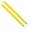 IMPORT Rush 1" Polyester 2-Ended Lanyard with Dual Silver Crimps & Split-Rings - Yellow