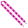 IMPORT Rush 1" Polyester 2-Ended Lanyard with Dual Sewn Silver Metal Split-Ring - IMA1_IMA1