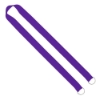 IMPORT Rush 1" Polyester 2-Ended Lanyard with Dual Sewn Silver Metal Split-Ring - Purple