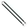 IMPORT Rush 1/2" Polyester 2-Ended Lanyard with Dual Silver Metal Crimp & Split-Ring - Hunter Green