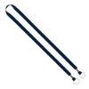 IMPORT Rush 1/2" Polyester 2-Ended Lanyard with Dual Silver Metal Crimp & Split-Ring - Navy