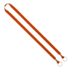 IMPORT Rush 1/2" Polyester 2-Ended Lanyard with Dual Silver Metal Crimp & Split-Ring - Orange
