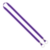 IMPORT Rush 1/2" Polyester 2-Ended Lanyard with Dual Silver Metal Crimp & Split-Ring - Purple