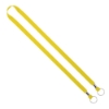 IMPORT Rush 1/2" Polyester 2-Ended Lanyard with Dual Silver Metal Crimp & Split-Ring - Yellow