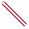 IMPORT Rush 1/2" Polyester 2-Ended Lanyard with Dual Sewn Silver Metal Split-Ring - Red