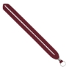 IMPORT Rush 3/4" Polyester Lanyard with Silver Crimp & Split-Ring - Burgundy