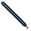 IMPORT Rush 3/4" Polyester Lanyard with Silver Crimp & Split-Ring - Navy