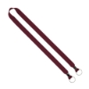 IMPORT Rush 3/4" Polyester 2-Ended Lanyard with Dual Silver Metal Crimp & Split-Ring - Burgundy
