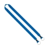 IMPORT Rush 3/4" Polyester 2-Ended Lanyard with Dual Silver Metal Crimp & Split-Ring - Electric Blue