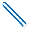 IMPORT Rush 3/4" Polyester 2-Ended Lanyard with Dual Sewn Silver Metal Split-Ring - Electric Blue