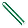 IMPORT Rush 3/4" Polyester 2-Ended Lanyard with Dual Sewn Silver Metal Split-Ring - Grass Green