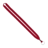 IMPORT Rush 5/8" Polyester Lanyard with Silver Crimp & Split-Ring - Red