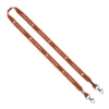 IMPORT Rush 5/8" Polyester 2-Ended Lanyard with Dual Silver Crimps & Split-Rings - Orange