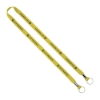IMPORT Rush 5/8" Polyester 2-Ended Lanyard with Dual Silver Crimps & Split-Rings - Yellow