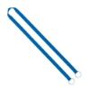IMPORT Rush 5/8" Polyester 2-Ended Lanyard with Dual Sewn Silver Metal Split-Ring - Electric Blue