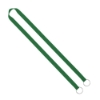 IMPORT Rush 5/8" Polyester 2-Ended Lanyard with Dual Sewn Silver Metal Split-Ring - Grass Green