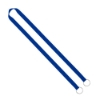 IMPORT Rush 5/8" Polyester 2-Ended Lanyard with Dual Sewn Silver Metal Split-Ring - Royal Blue