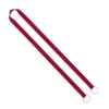 IMPORT Rush 5/8" Polyester 2-Ended Lanyard with Dual Sewn Silver Metal Split-Ring - Red