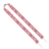 IMPORT Rush 1" Dye-Sublimated 2-Ended Lanyard with Dual Sewn Silver Metal Crimp & Split-Ring - IMB1_IMB1