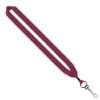 1" Cotton Lanyard with Metal Crimp & Metal Swivel Snap Hook - Burgundy