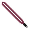 1" Cotton Lanyard with Plastic Snap-Buckle Release & O-Ring - Burgundy