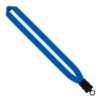 1" Cotton Lanyard with Plastic Snap-Buckle Release & O-Ring - Electric Blue