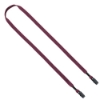 1/2" Cotton Double Bulldog Clip Lanyard - Burgundy