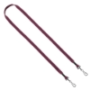 1/2" Cotton Double Swivel Hook Lanyard - Burgundy