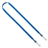 1/2" Cotton Double Swivel Hook Lanyard - Electric Blue