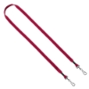 1/2" Cotton Double Swivel Hook Lanyard - Red